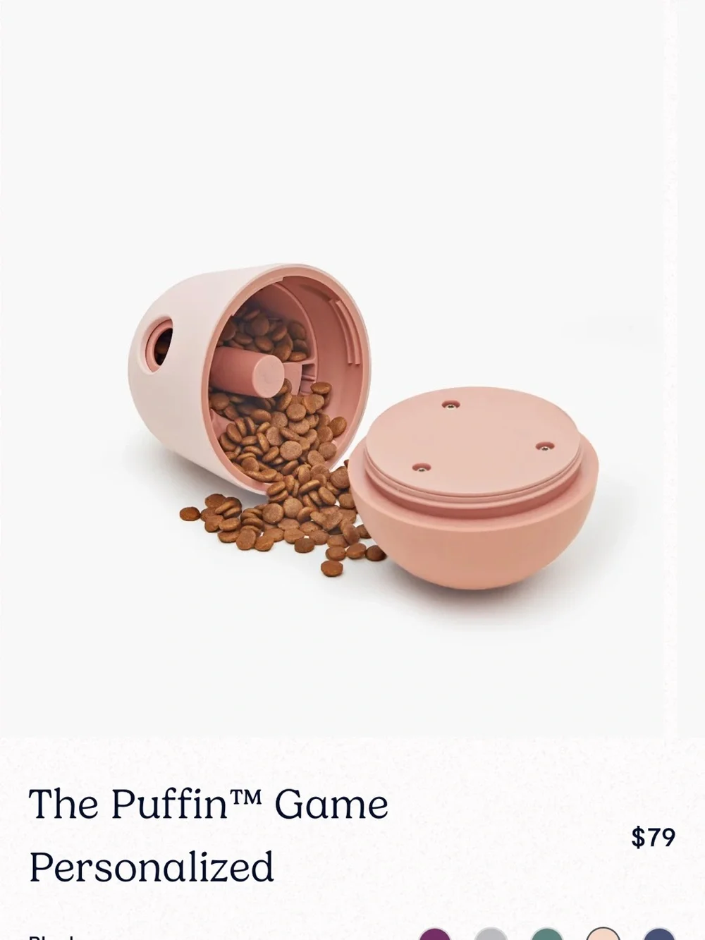 Fable Pets Dog Feeder “The Game” Blush